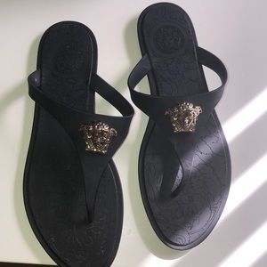 Black Versace sandals